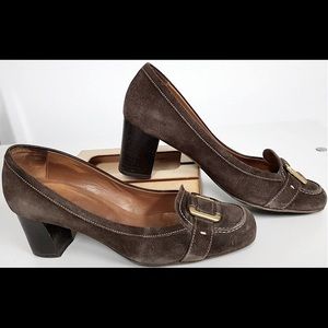 ⭐️Salvatore Ferragamo⭐️ Suede loafer heels